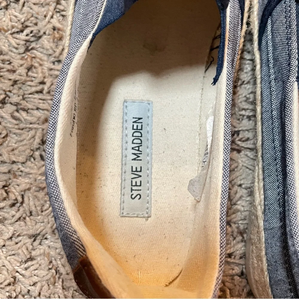 Steve Madden Koala Chambray‎ Slip on Sneakers size 9